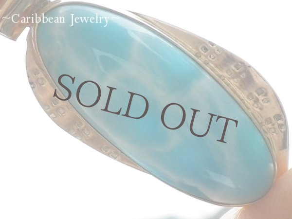 画像4: 美麗ブルーラリマールのデザインペンダントトップ (4)