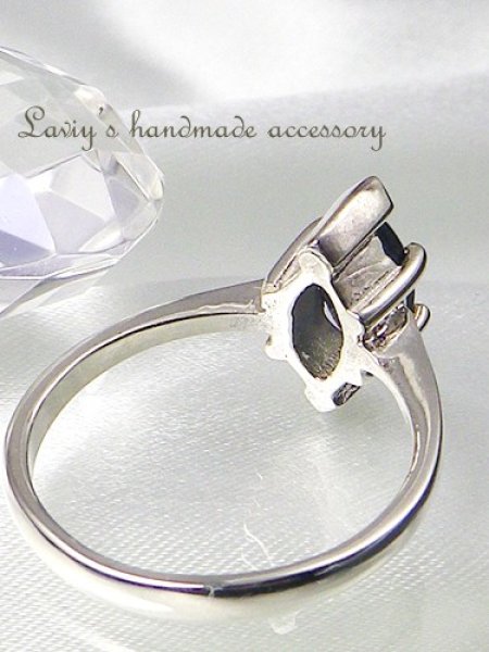 画像3: 特価！六条スターサファイアのSilverリング(濃ブルー) (3)