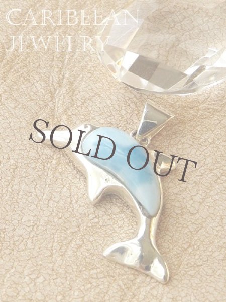 画像4: ラリマールのイルカモチーフペンダントトップ (4)