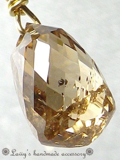 画像2: ラスト！K18ブラウンダイヤモンドの1粒ネックレス