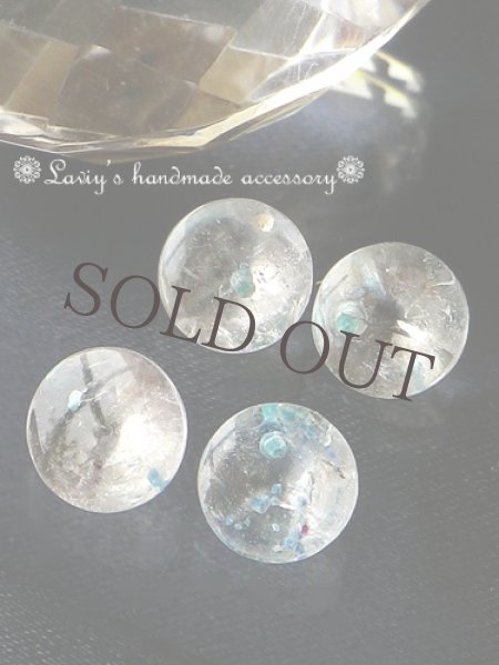 画像4: ギラライト(ジラライト)inクォーツのスタッドピアス (4)