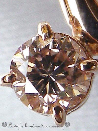 画像1:  K18PG/ピンクダイヤモンドのハートモチーフネックレス