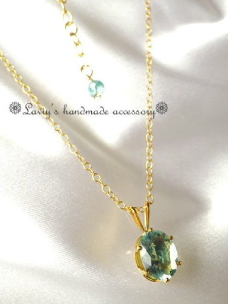 画像5: 英国産/強蛍光フローライトの1粒ネックレス (5)