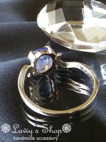 画像5: シルキーブルーサファイアのリング (5)