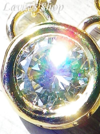 画像2: VSの輝き！ブリリアントダイヤモンドのベゼルセッティングネックレス