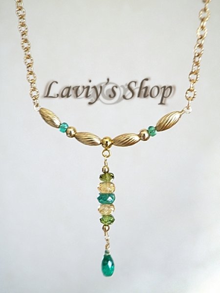 画像5: コロンビア産エメラルドとGemビーズのオリエンタルネックレス (5)