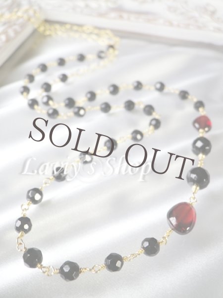 画像2: Le Rouge et le Noir(ロングネックレス) (2)