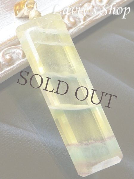 画像5: コレクション級！イエローパーティーフローライトのペンダントトップ (5)