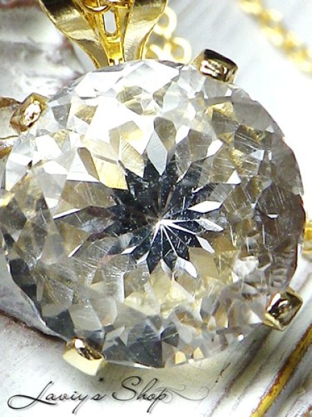 画像5: レアカット！国産水晶の1粒ネックレス (5)