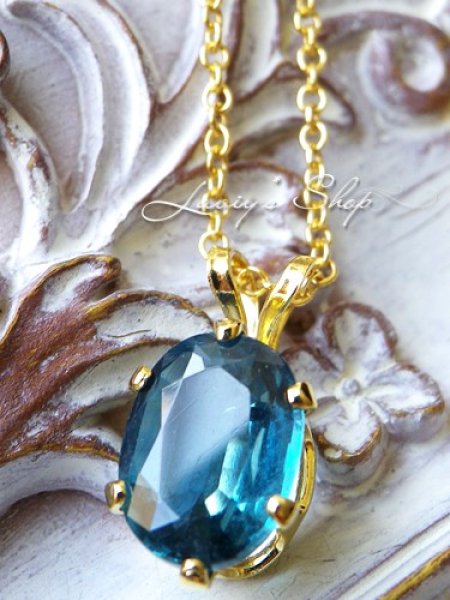 画像3: インド産ブルーグリーンカイヤナイトの1粒ネックレス (3)