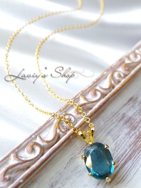 画像7: インド産ブルーグリーンカイヤナイトの1粒ネックレス (7)