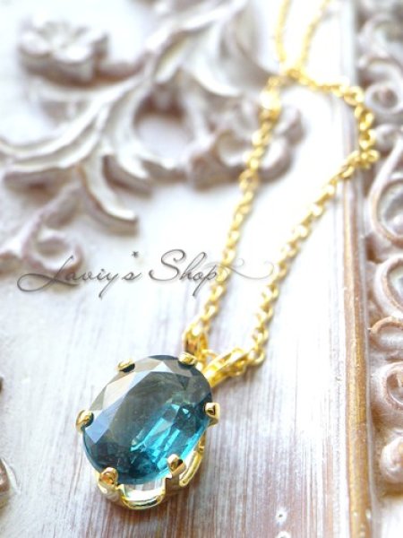 画像9: インド産ブルーグリーンカイヤナイトの1粒ネックレス (9)