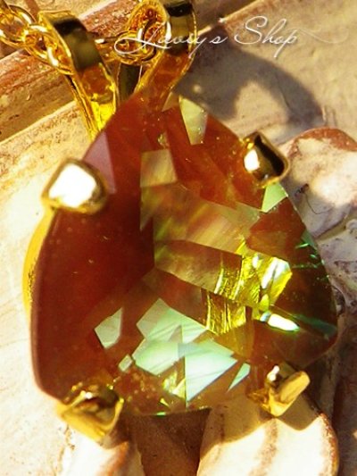 画像2: レア！宝石カラーチェンジアンデシンの1粒ネックレス(トリリオン)