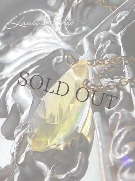 画像2: 恥ずかしがり屋メキシコオパールの1粒ネックレス (2)