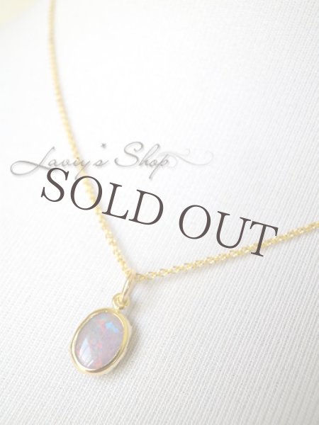 画像8: K14GF/ブラックオパールのベゼル枠ネックレス (8)