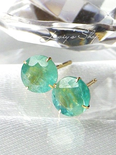 画像3: K18/高品質！グランディディエライトのスタッドピアス (3)