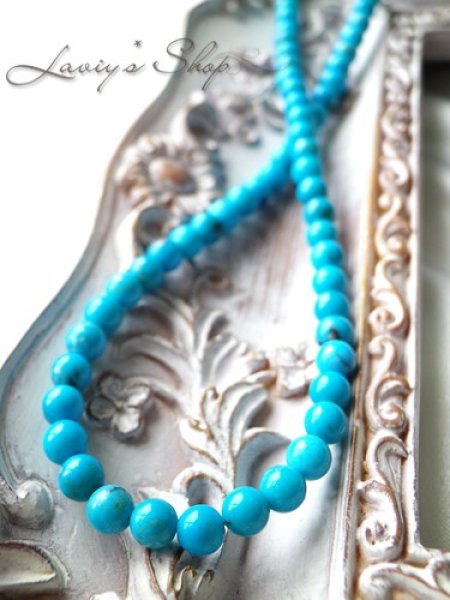 画像5: 高品質スリーピングビューティーターコイズの贅沢ネックレス (5)