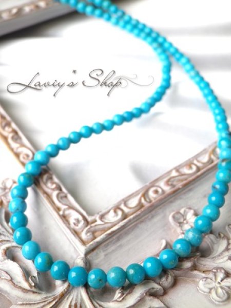 画像2: 高品質スリーピングビューティーターコイズの贅沢ネックレス (2)