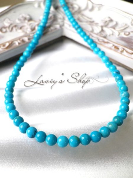 画像3: 高品質スリーピングビューティーターコイズの贅沢ネックレス (3)