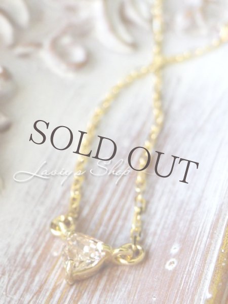 画像7: K18/SI-2グレードピンクダイヤモンドハートの1粒ネックレス (7)