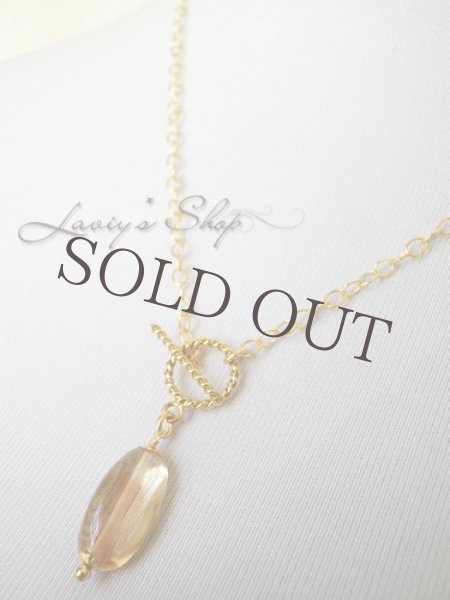 画像9: 大粒オレゴンサンストーンのスタイリッシュデザインネックレス (9)