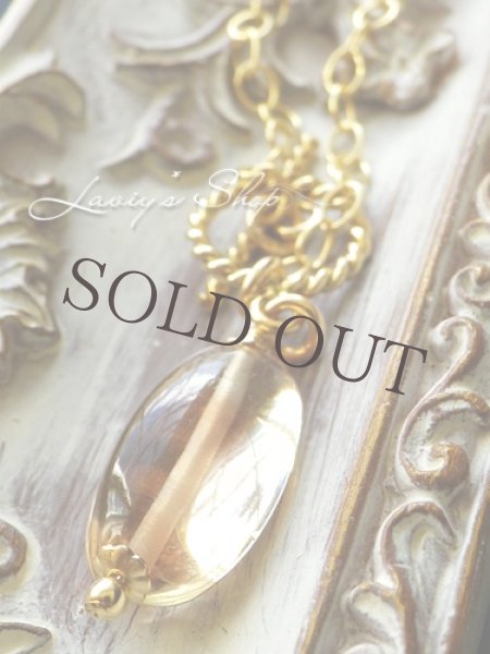 画像8: 大粒オレゴンサンストーンのスタイリッシュデザインネックレス (8)