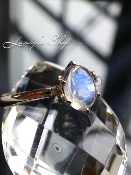 画像4: スリランカ産ブルームーンストーンのシンプルリング (4)