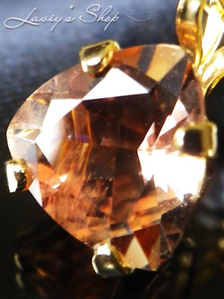 画像3: トリリオンカットオレゴンサンストーンの1粒ネックレス (3)