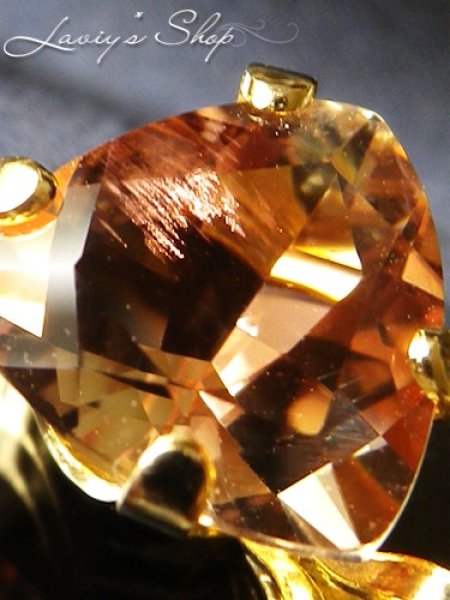 画像6: トリリオンカットオレゴンサンストーンの1粒ネックレス (6)