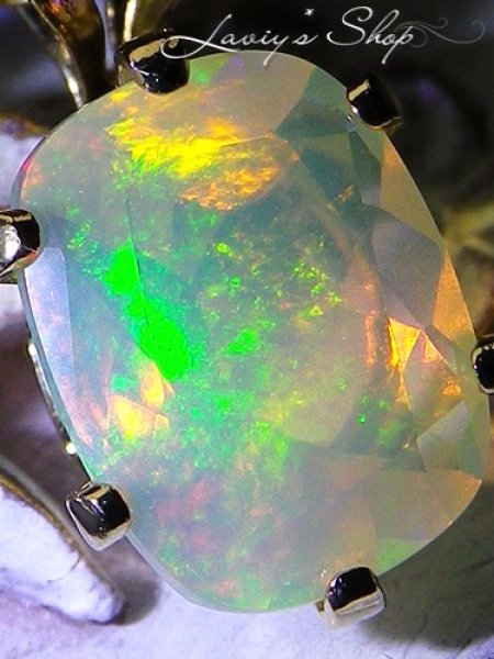 画像5: エチオピアンオパールの1粒ネックレス(REC) (5)