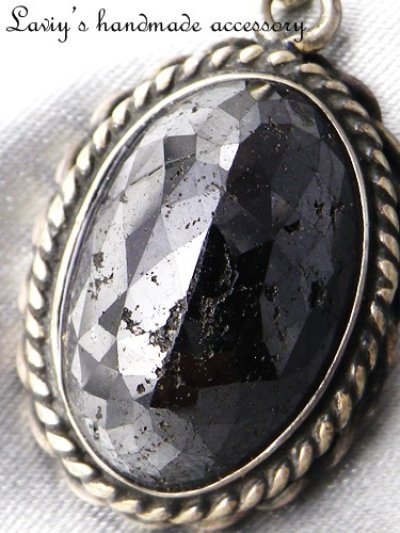 画像1: 超大粒ブラックダイヤモンドのペンダントトップ