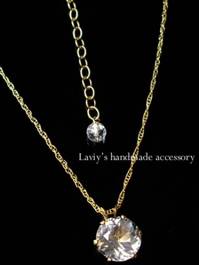 画像2: 宝石ハーキマーダイヤモンドの1粒ネックレス