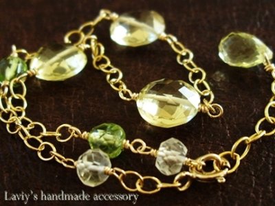 画像1: フレッシュＧｅｍのアシンメトリーブレスレット