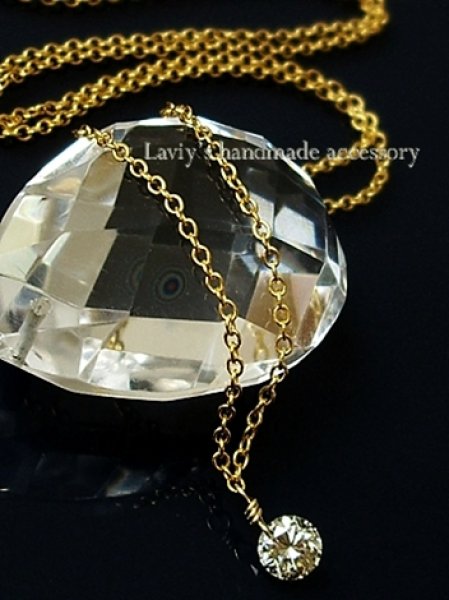 画像1: 永遠の輝き！ダイヤモンドブリリアントのネックレス (1)
