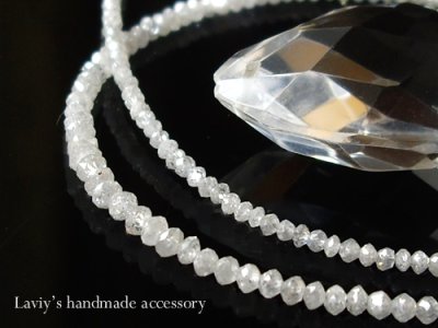 画像1: 大特価！15ct.upホワイトダイヤモンドの贅沢ネックレス