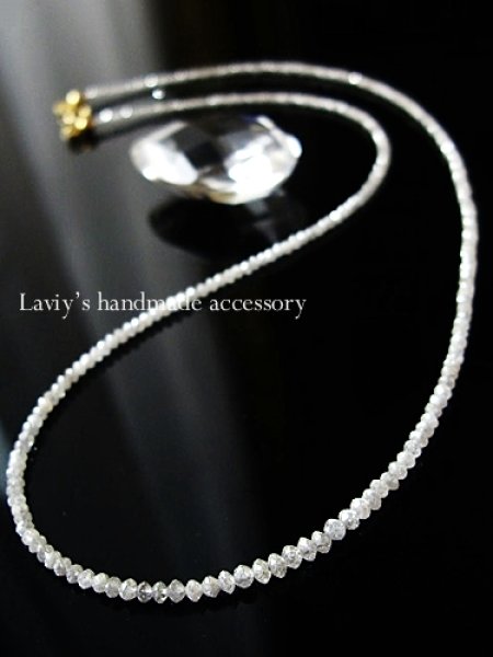 画像1: 大特価！15ct.upホワイトダイヤモンドの贅沢ネックレス (1)